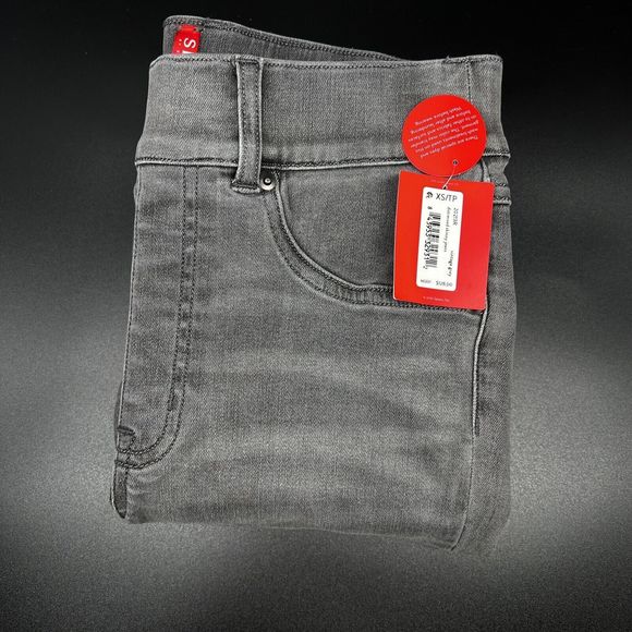 SPANX Jeans Womens Size XS‎ Ankle Skinny Distressed Vintage Grey Jeggings - Picture 2 of 6